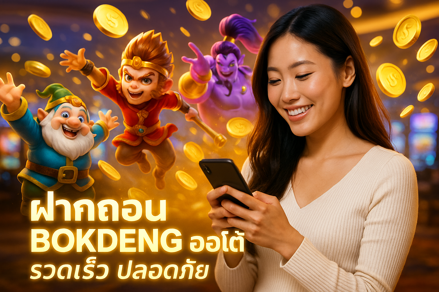 ฝากถอน BOKDENG ออโต้ รวดเร็ว ปลอดภัย